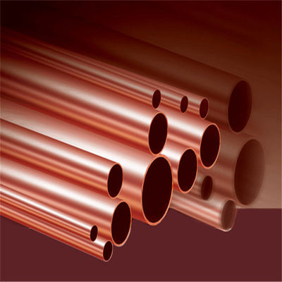 T1 sans couture de mur mince de faible diamètre de tube de cuivre pour transporter des liquides