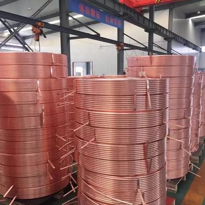 Bobine de tuyau d'en cuivre de 1 pouce pour le Cu 99,99% de climatiseur à haute pression